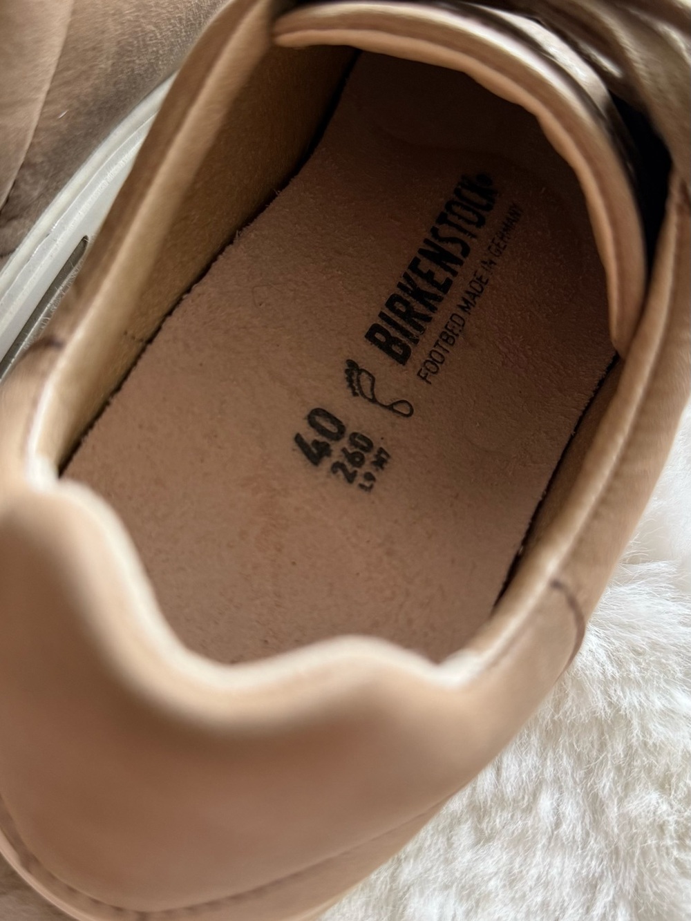 Birkenstock Bend Low Casual Sneaker Beige Leather Size EU 40 / US 9 - Picture 9 of 9